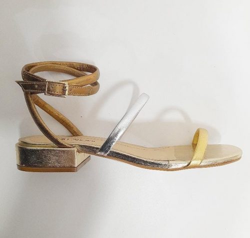 Sandália Ouro/Prata/Bronze