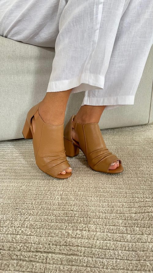 Sandália Caramelo Peep toe - Image 2