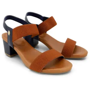 Sanália Usaflex Elástico Azul/Caramelo
