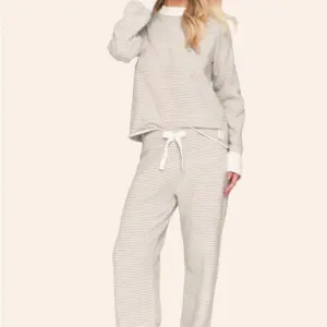 Pijama Lua lua Comfort Feminino Peluciado Listrado Home Mood